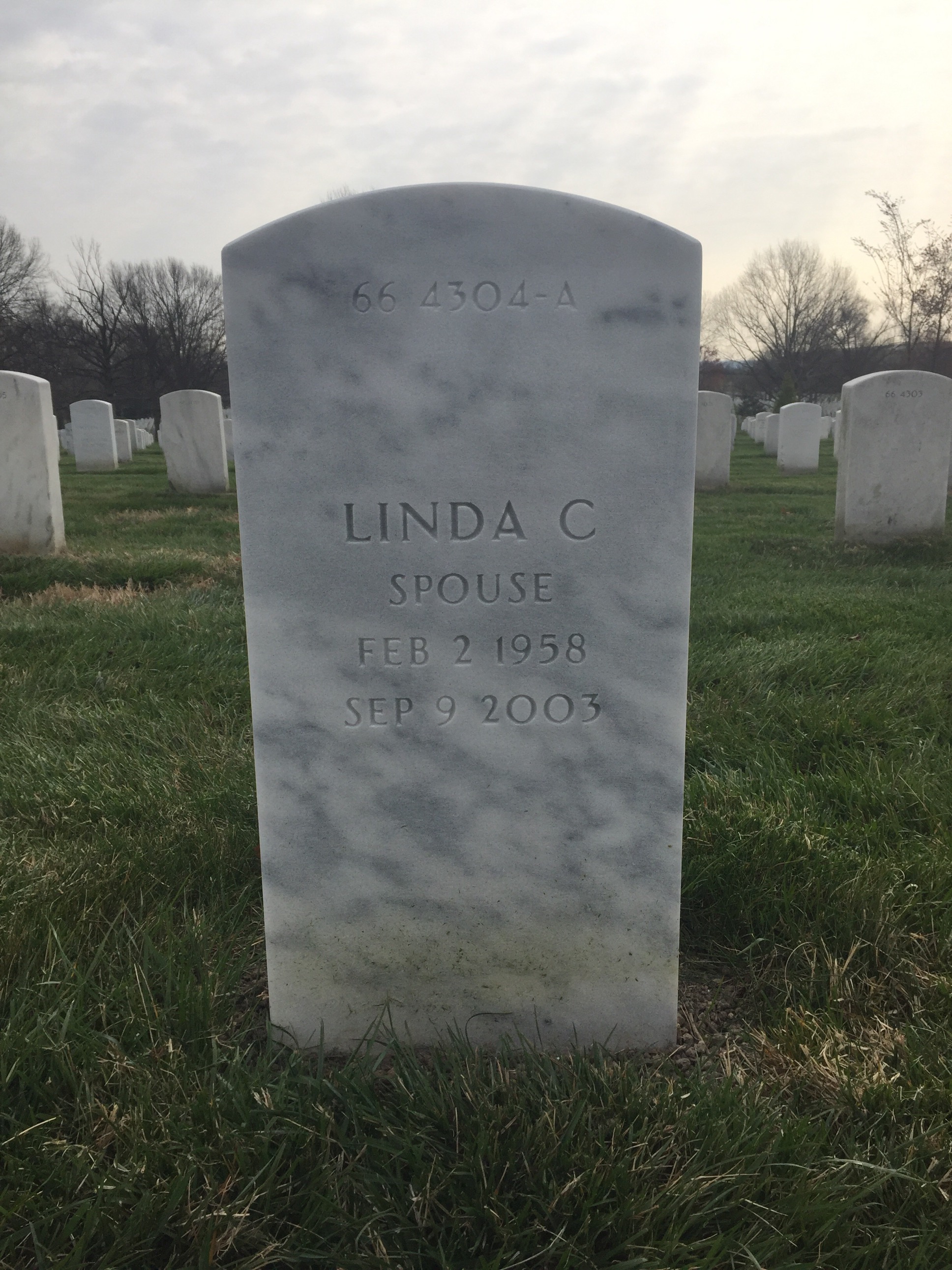 Back of headstone — Robert Bicknell