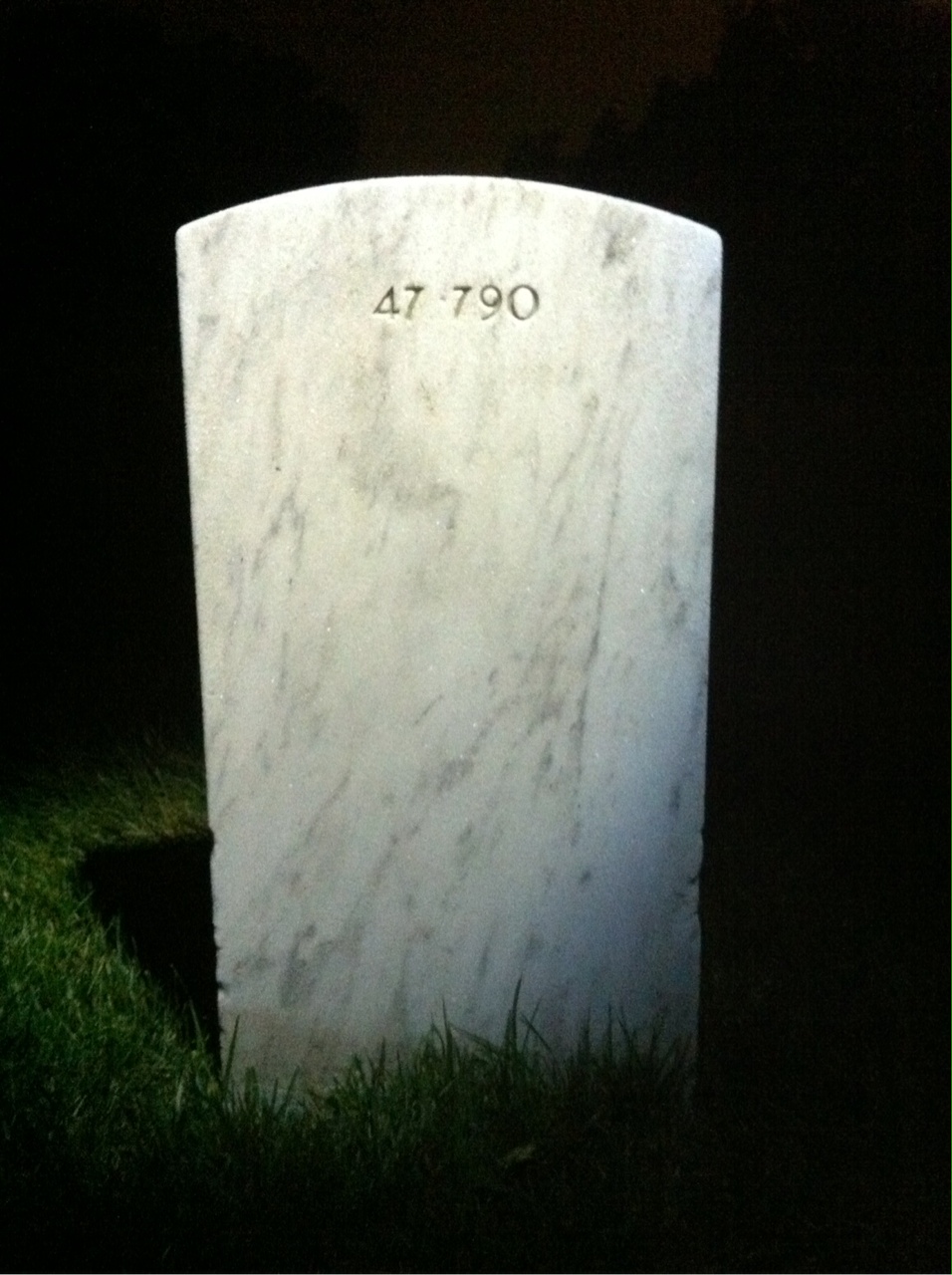 Back of headstone — Christopher Moritz