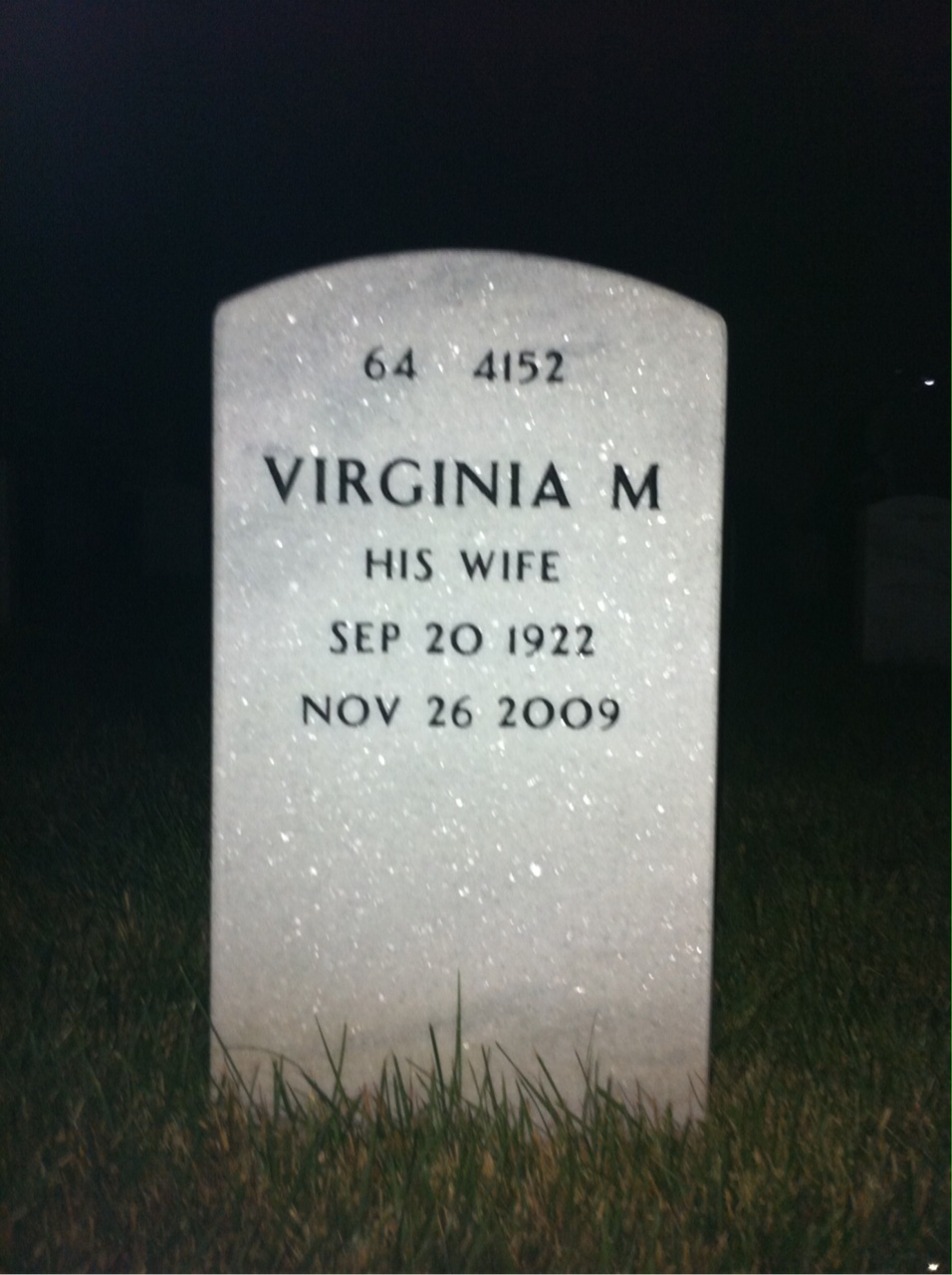 Back of headstone — Joseph Adinaro
