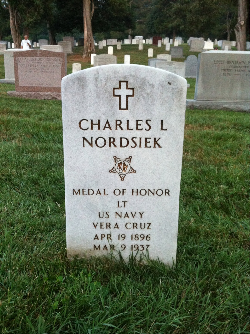 Headstone of Charles Nordsiek