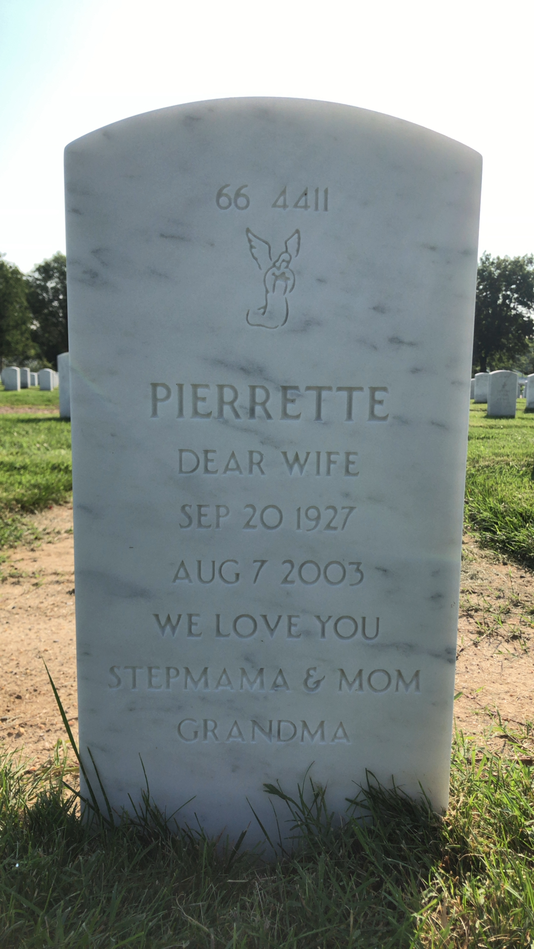 Back of headstone — Albert Benfatto