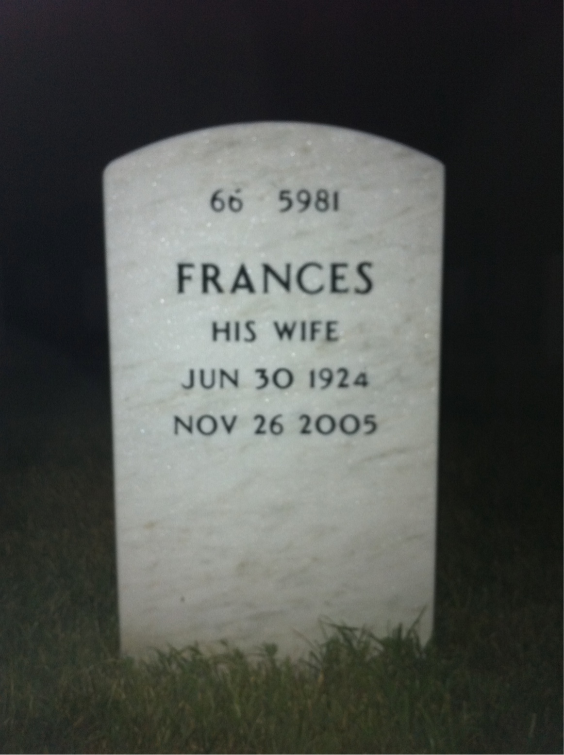 Back of headstone — Paul Hajtun