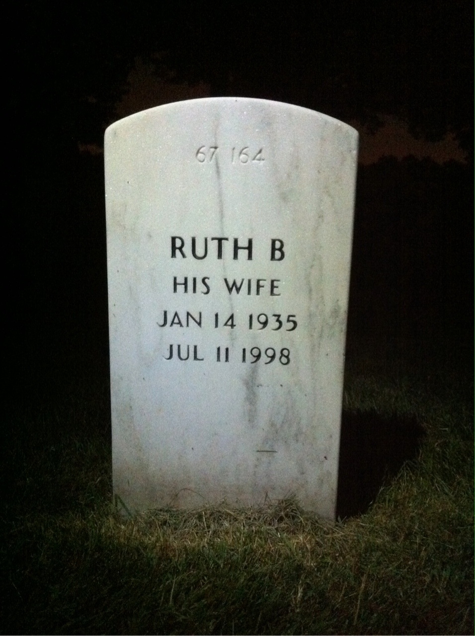 Back of headstone — Edward G Smith