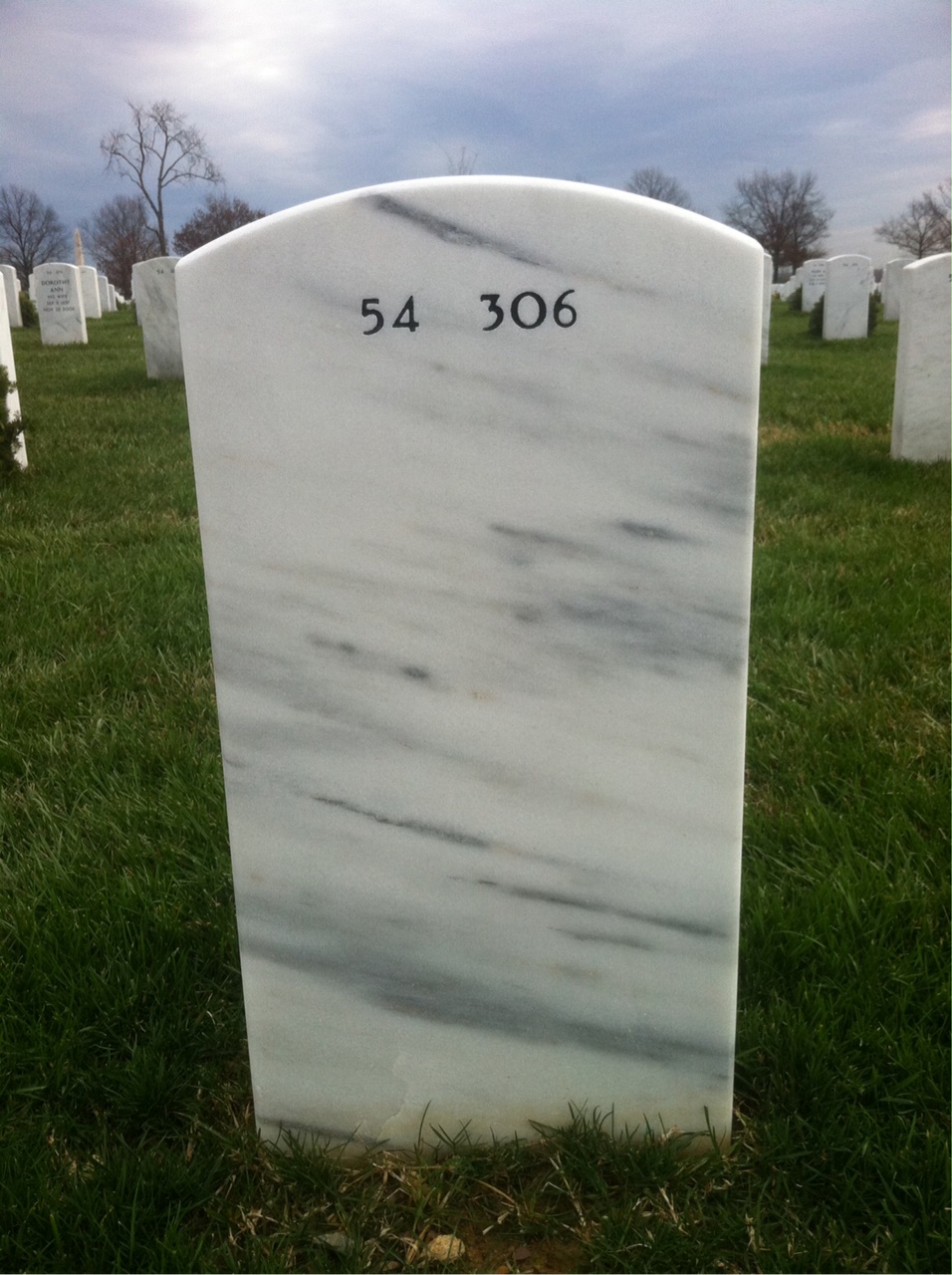 Back of headstone — Alexandrino Yrizarry