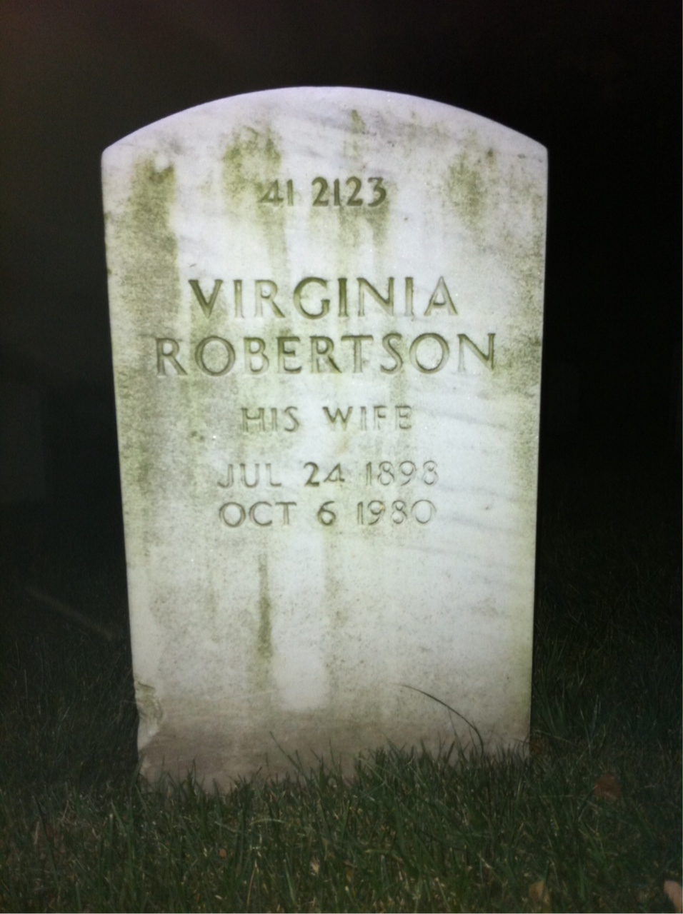 Back of headstone — Lucian Balee