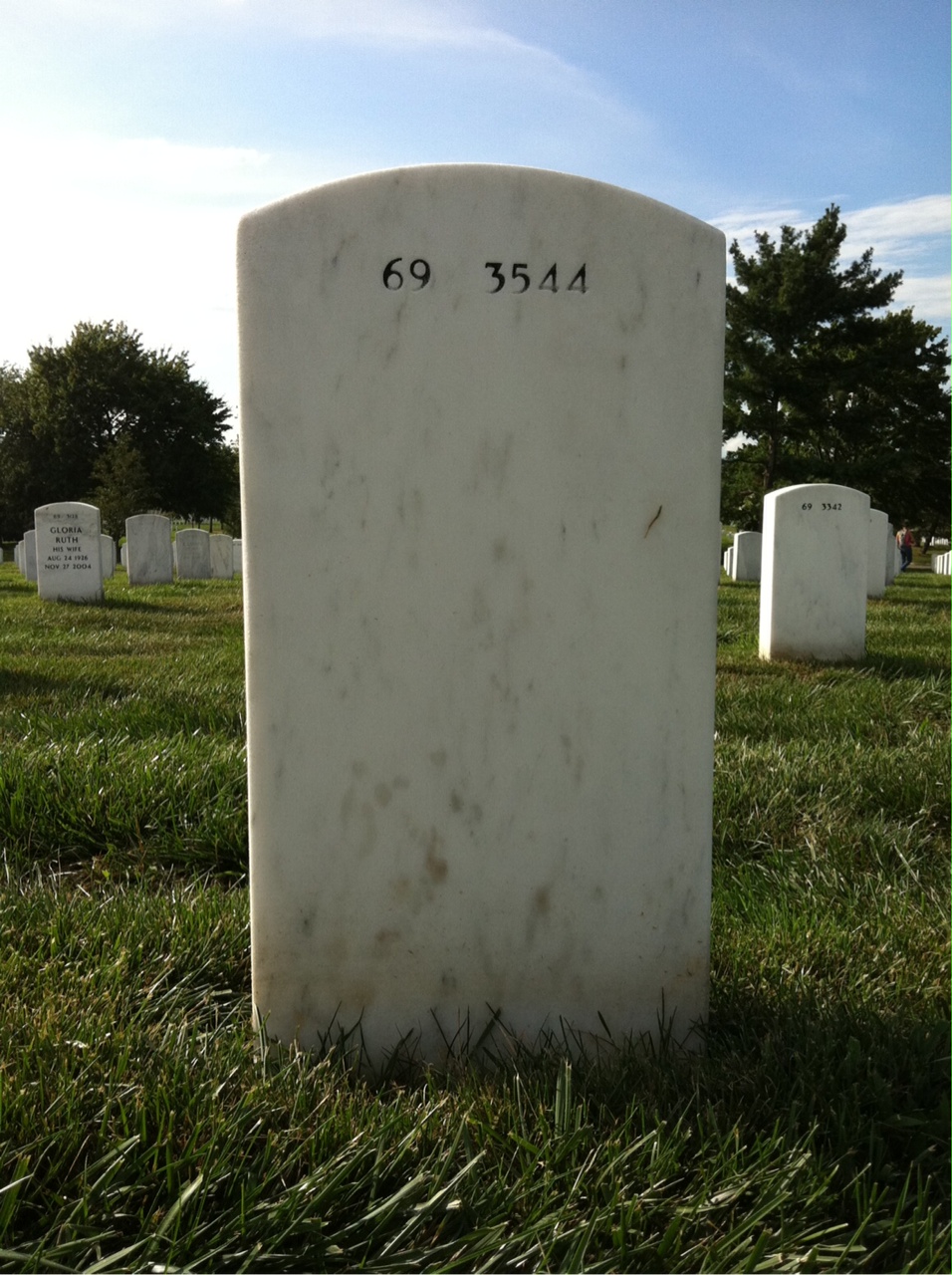 Back of headstone — Bobbie Williamson