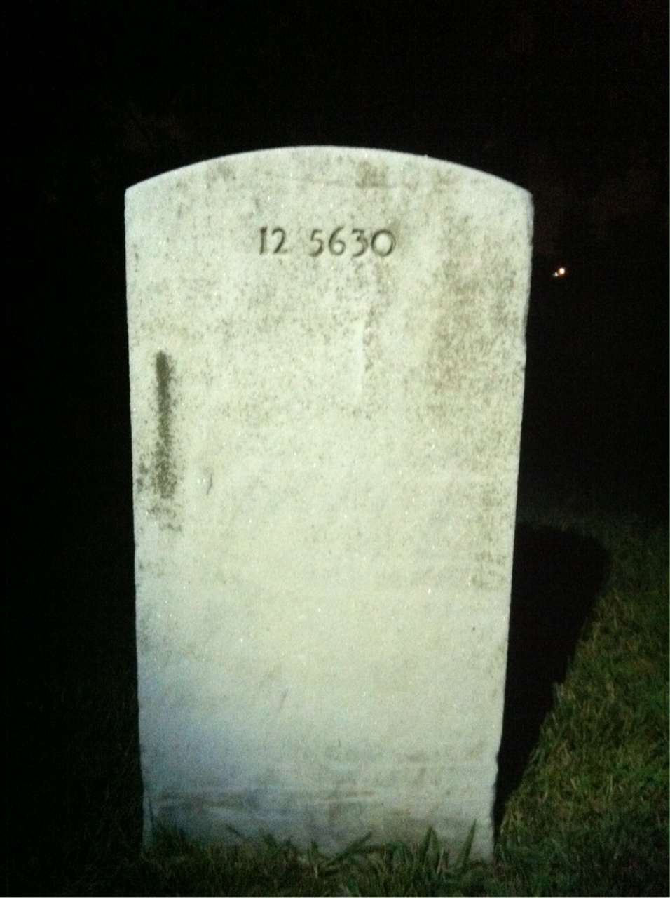 Back of headstone — Robert Moulden