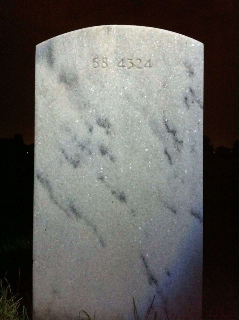 Back of headstone — Clifford Allen
