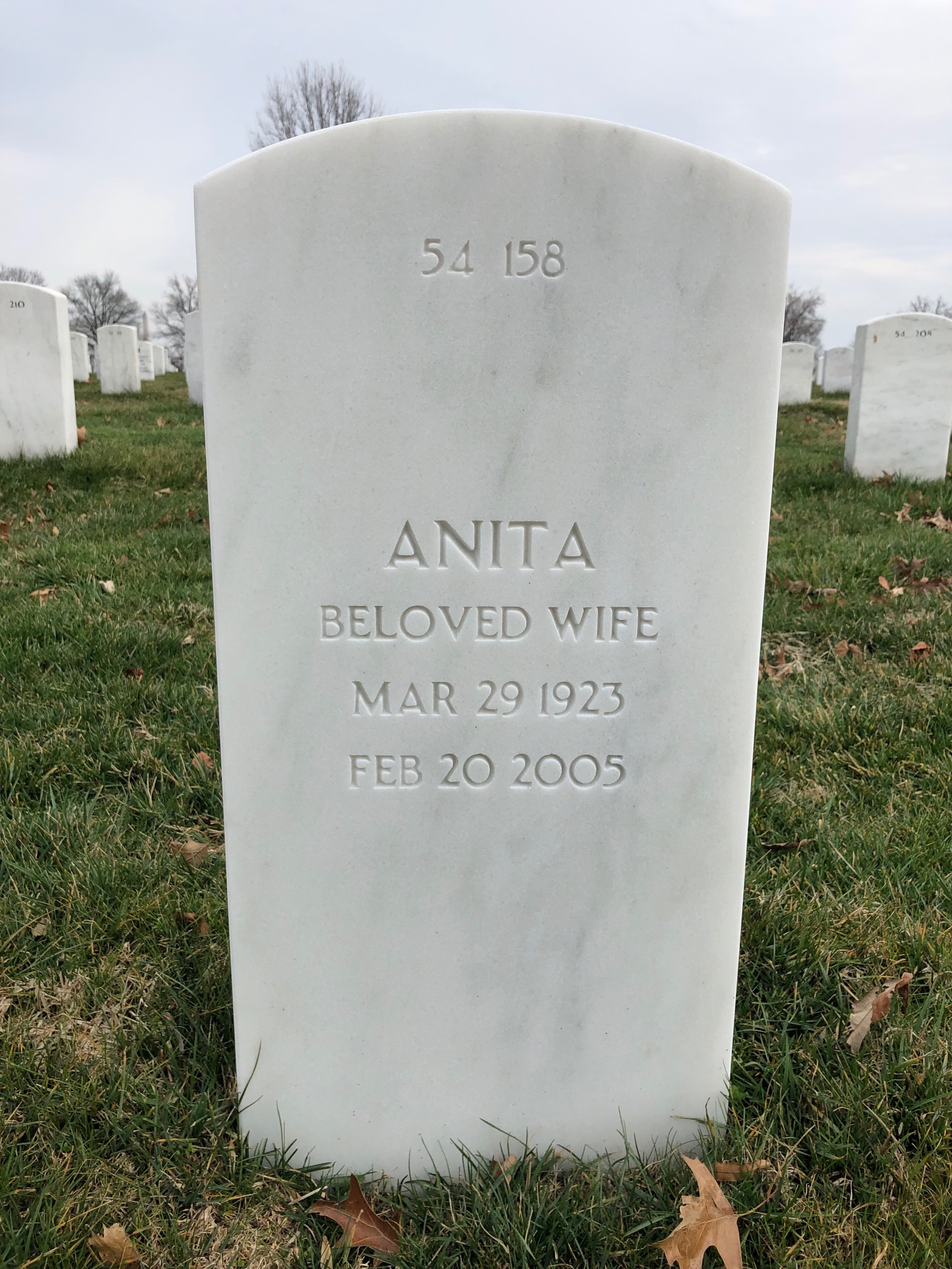Back of headstone — Alfred Schmidt