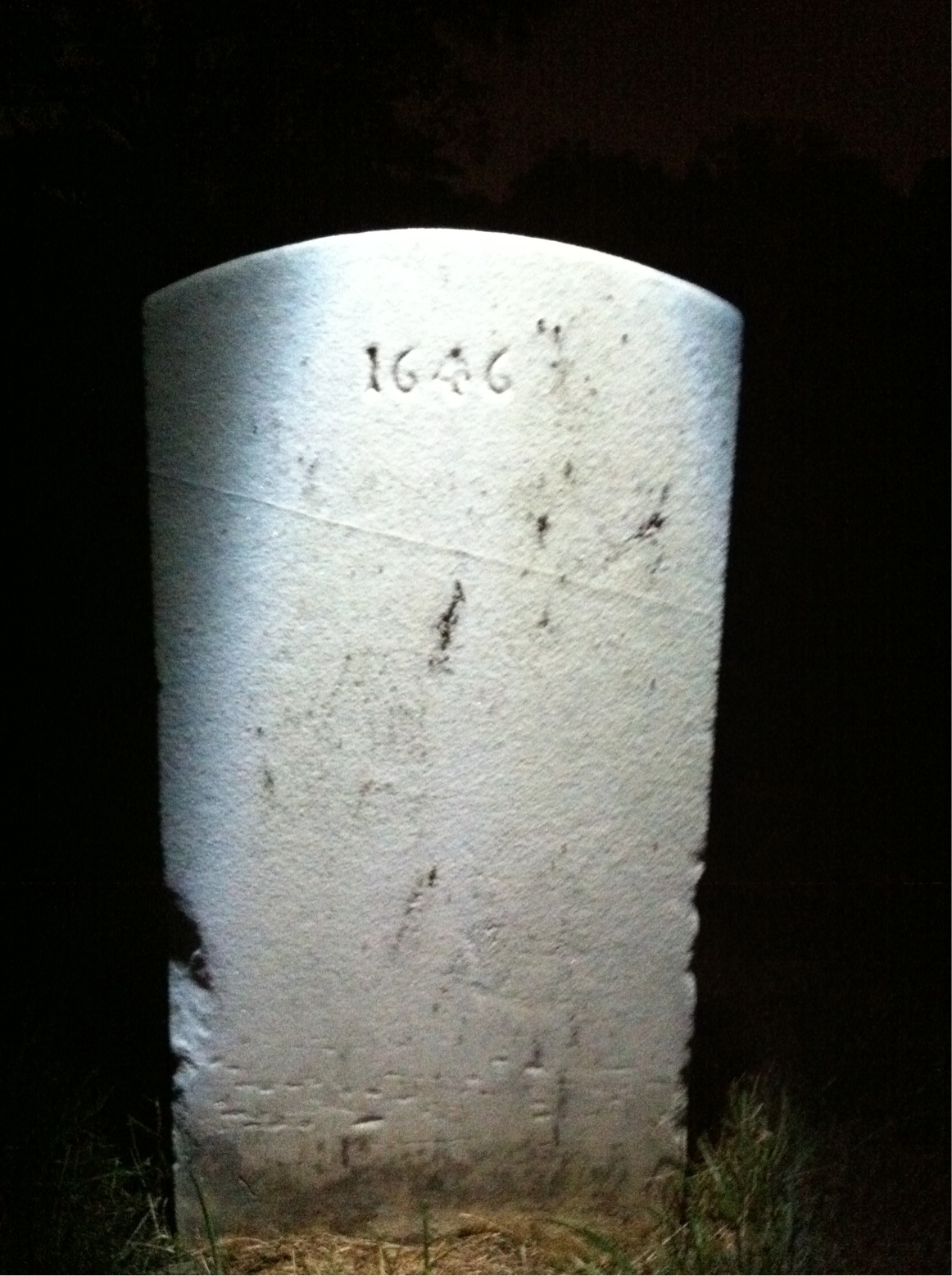 Back of headstone — Clement Murphy