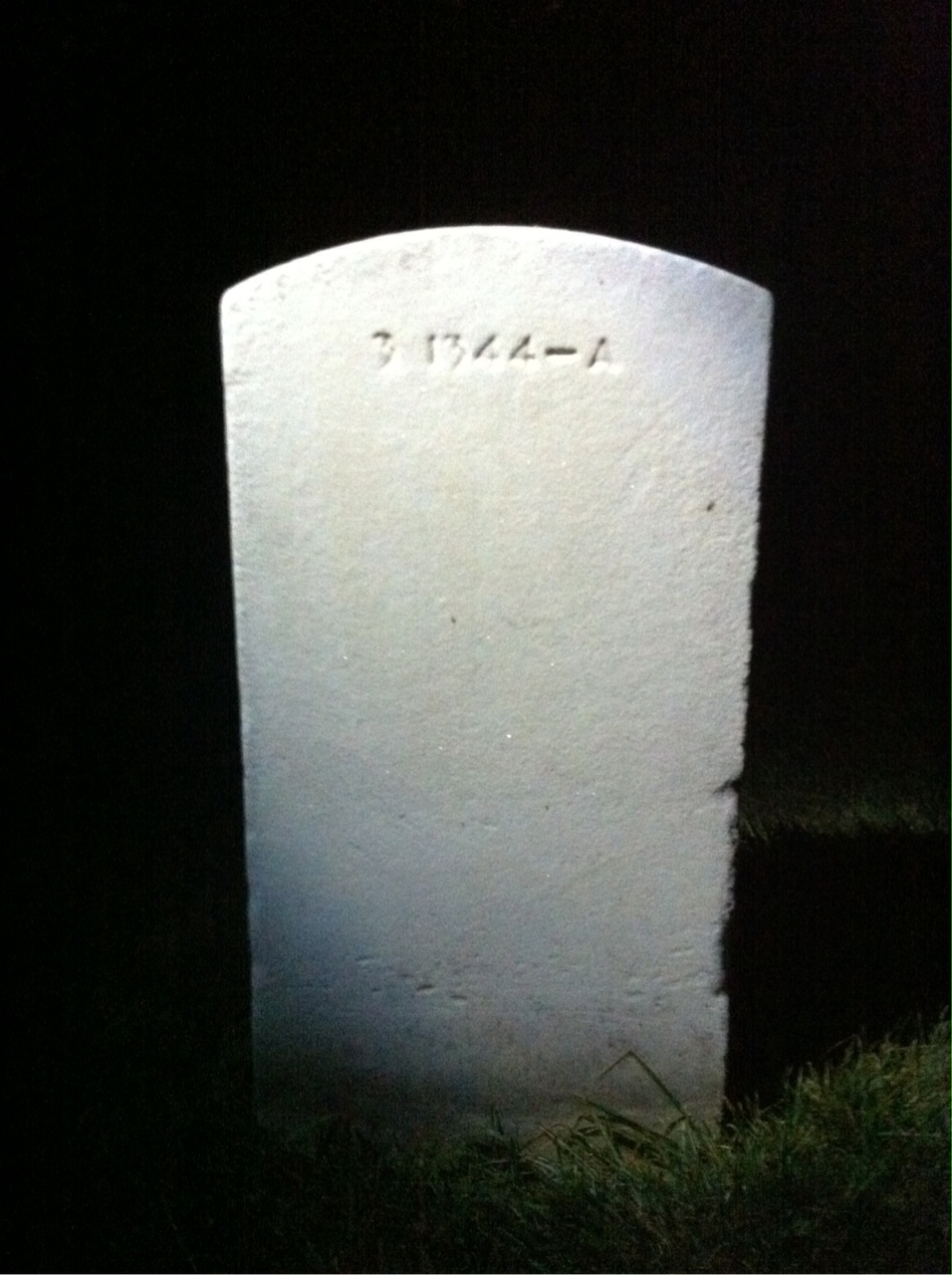 Back of headstone — Geoffrey Baldwin