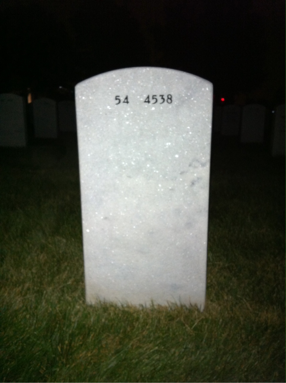 Back of headstone — Virgil Fitch