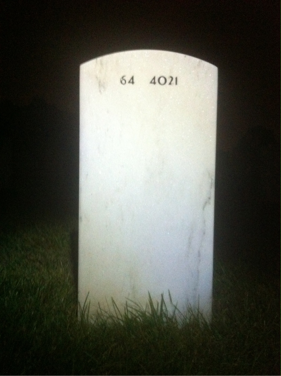 Back of headstone — Herbert Rountree