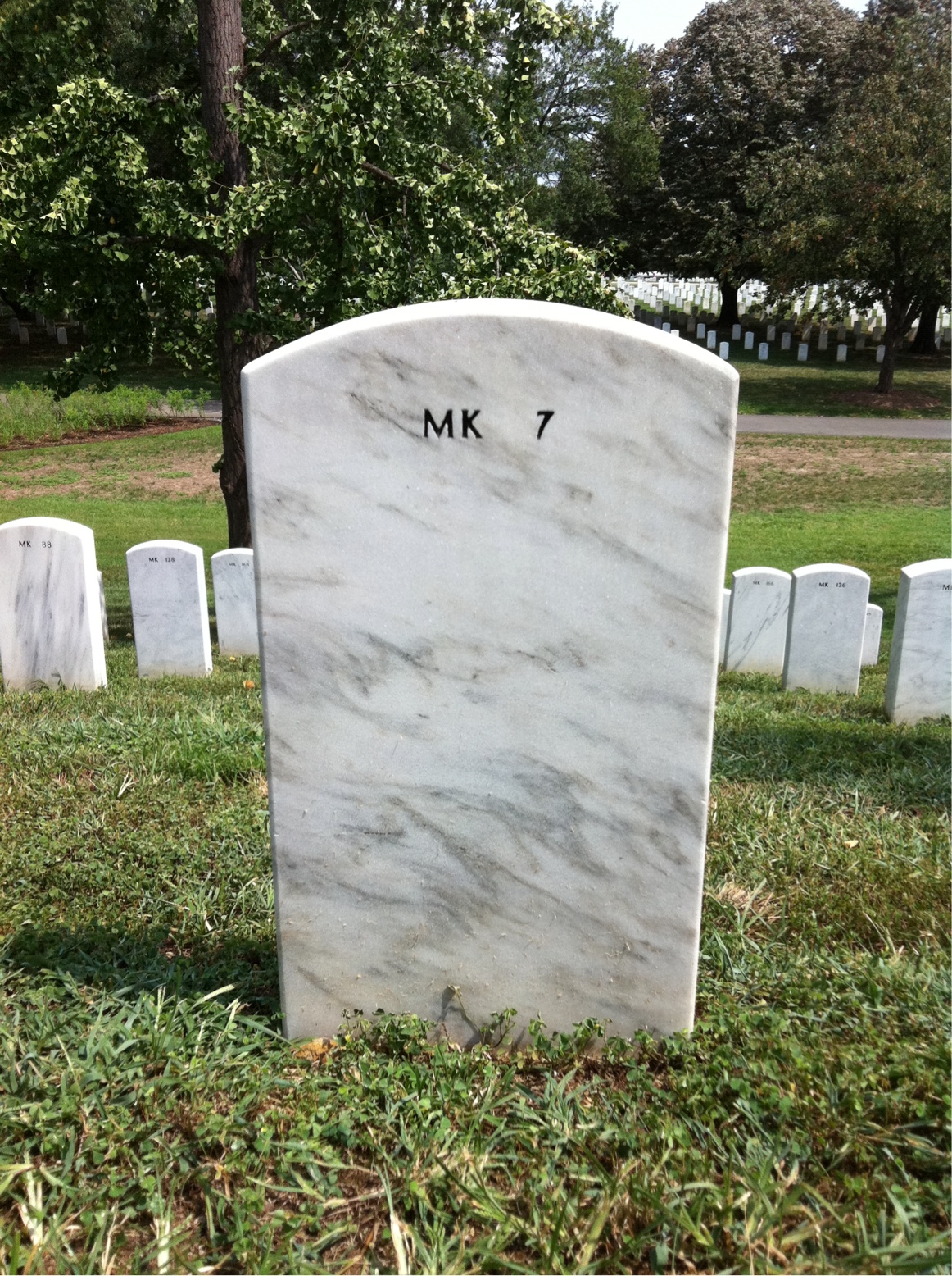 Back of headstone — James Andersen