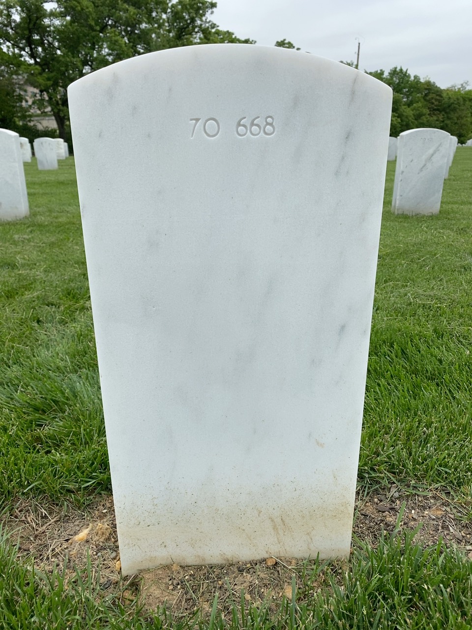 Back of headstone — George Blake