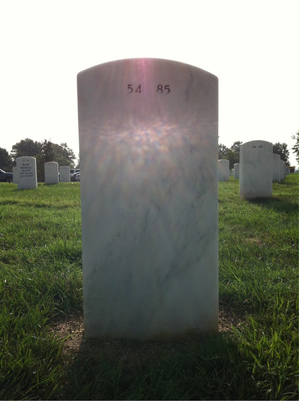 Back of headstone — Eugene Foster
