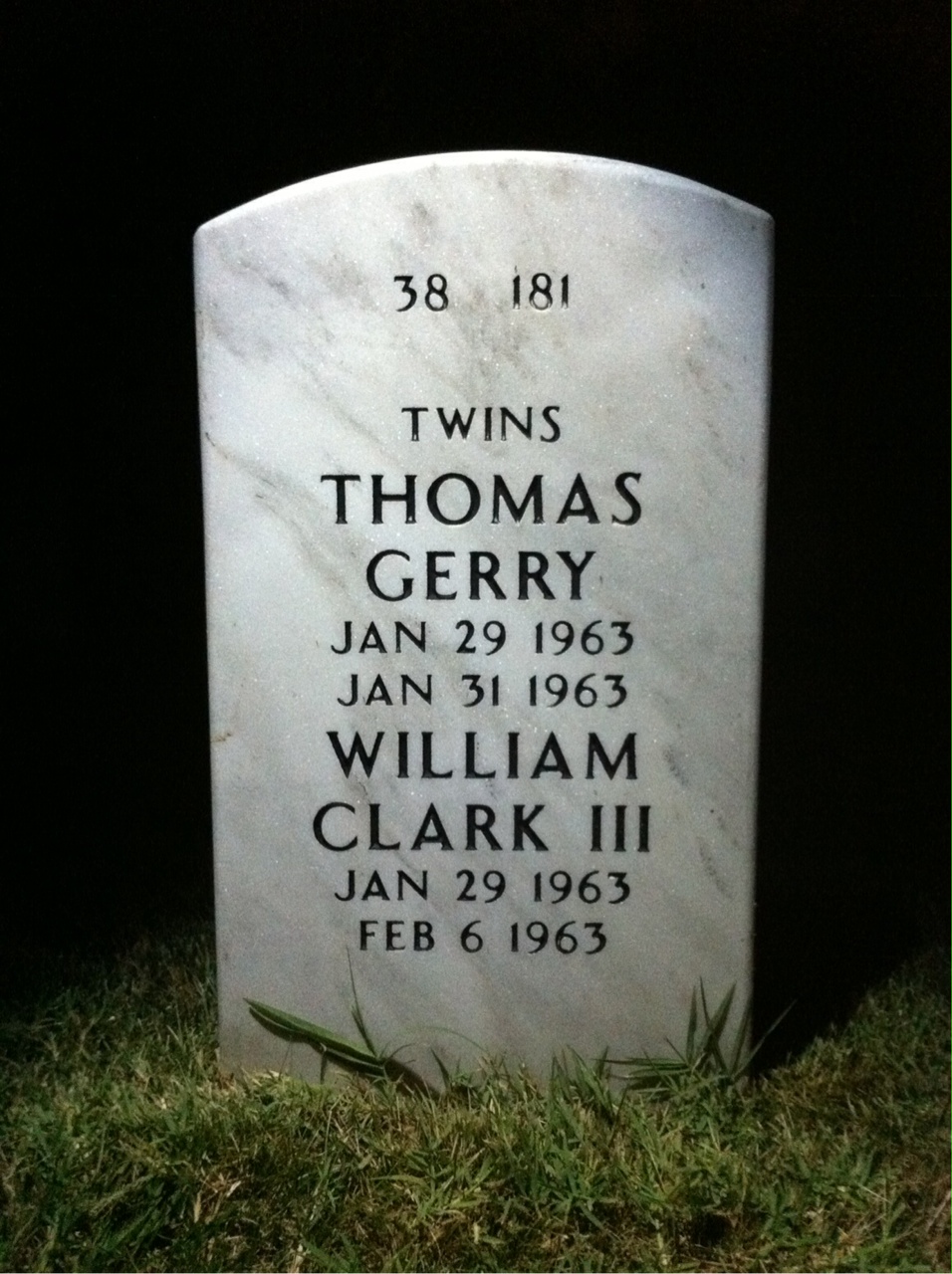 Back of headstone — William Lipphard