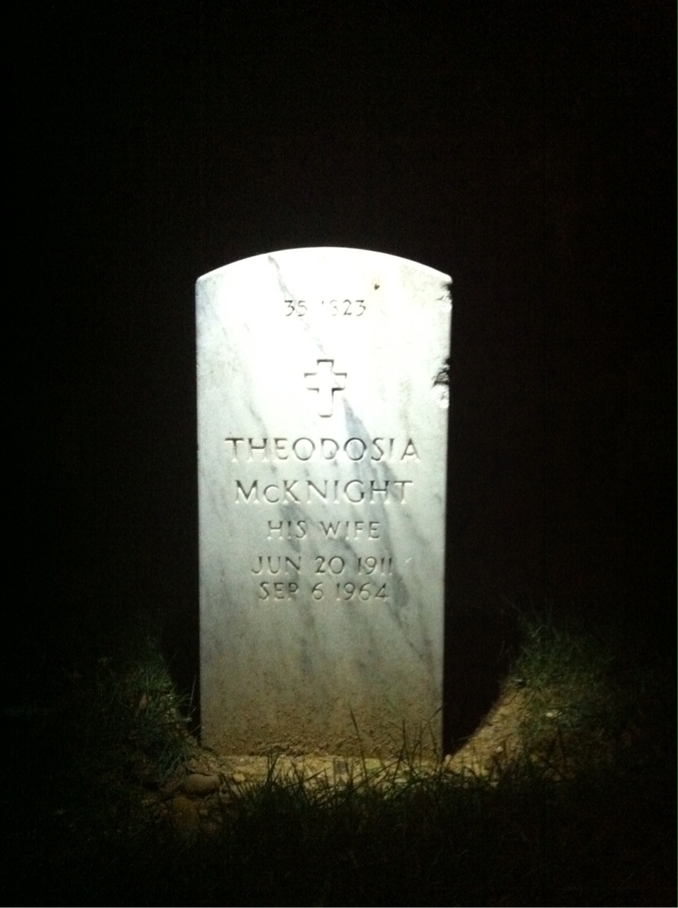 Back of headstone — Zeake W Johnson