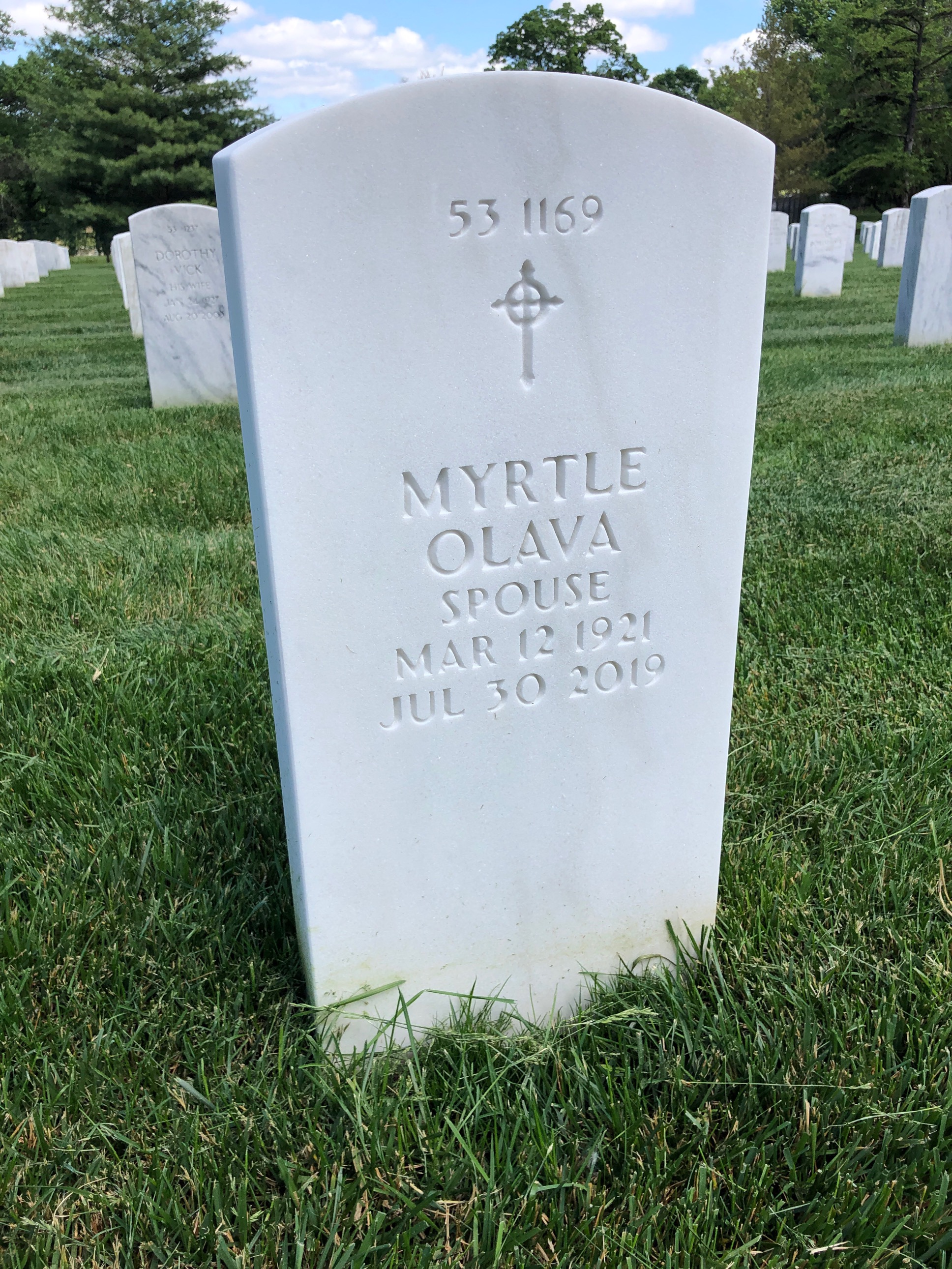 Back of headstone — John Menczkowski