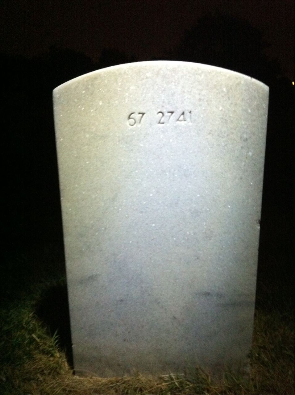 Back of headstone — Victor Murzinski