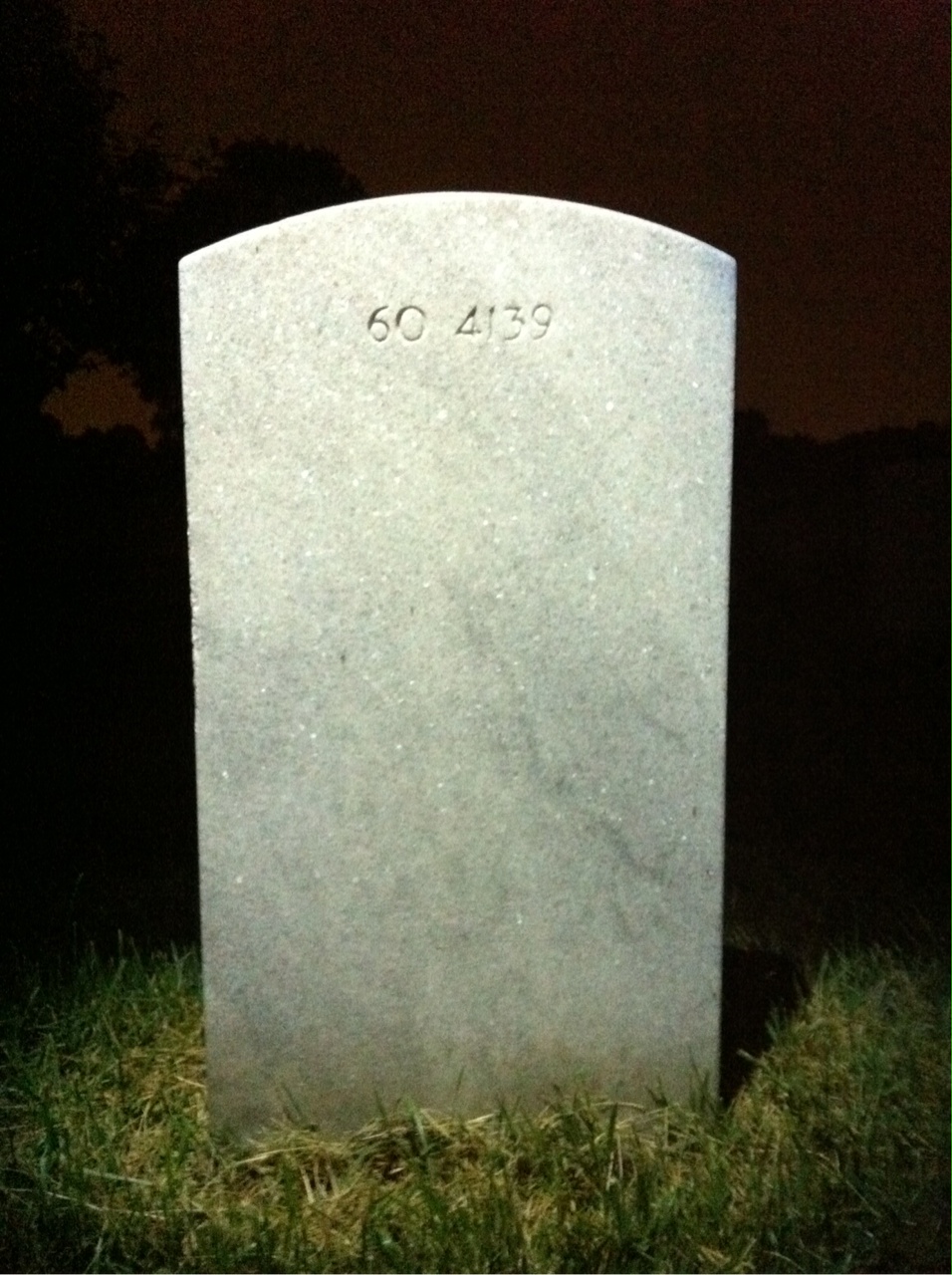 Back of headstone — Thomas Franklin Brown