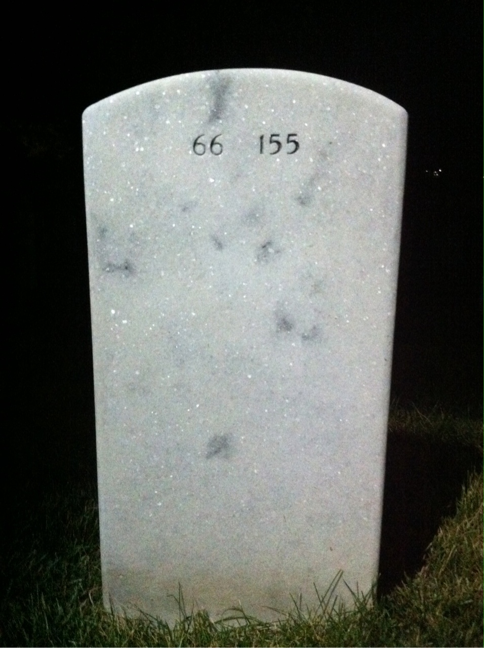 Back of headstone — George Olson