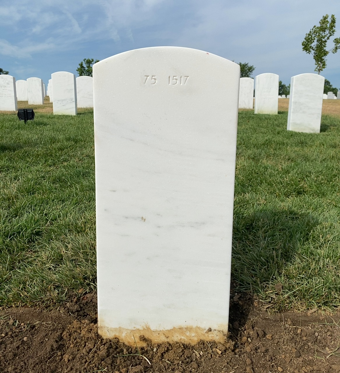 Back of headstone — Ivar Modtland