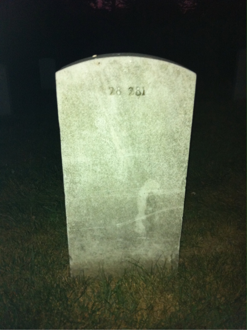 Back of headstone — William Mount