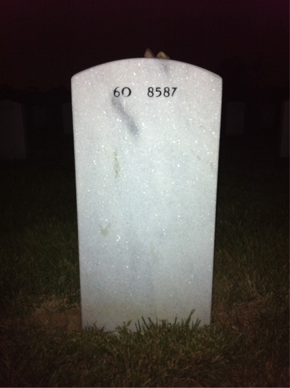 Back of headstone — Thomas Courneya