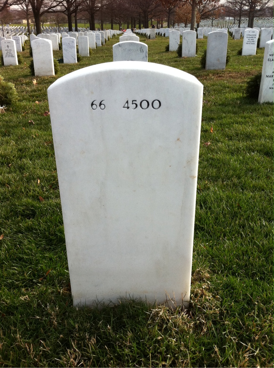 Back of headstone — Claude Silva