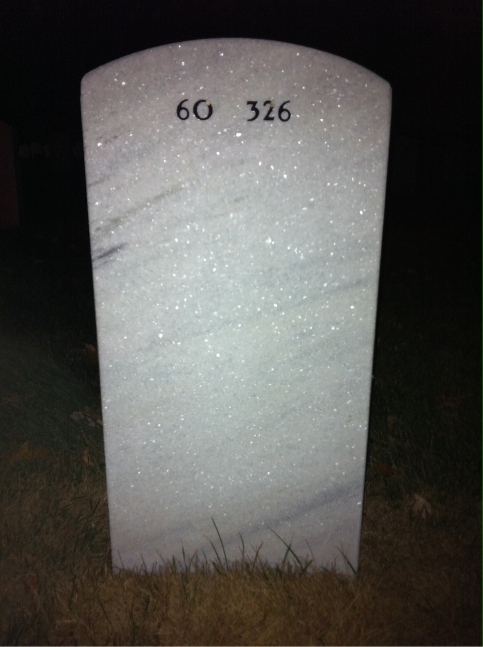 Back of headstone — David Stanley