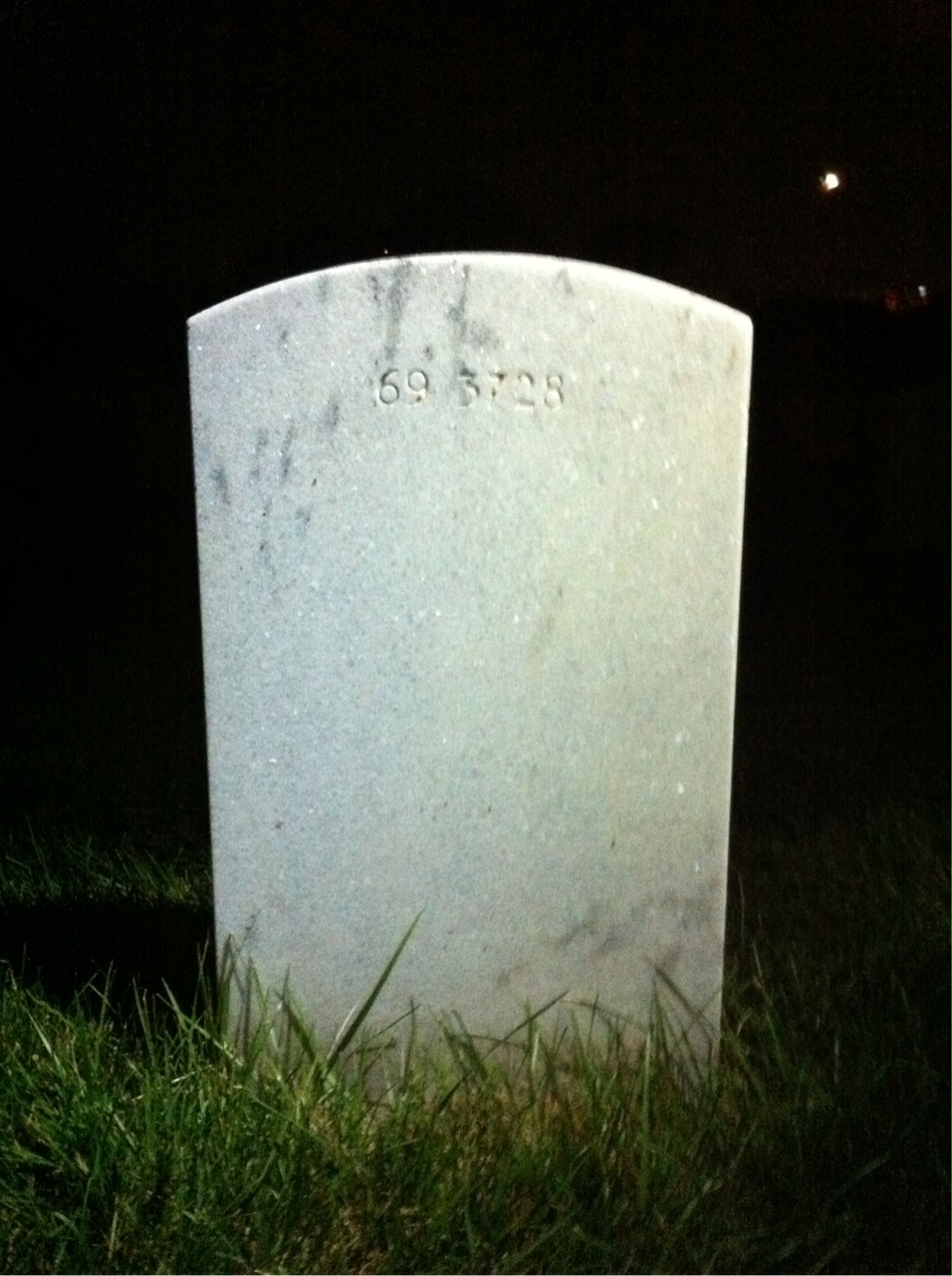 Back of headstone — Thomas Edwin Polzin