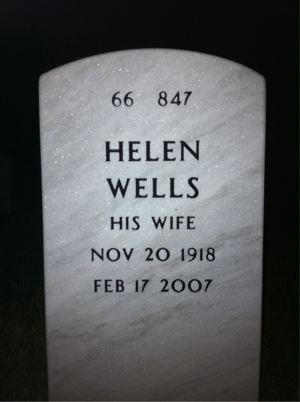 Back of headstone — James Craig