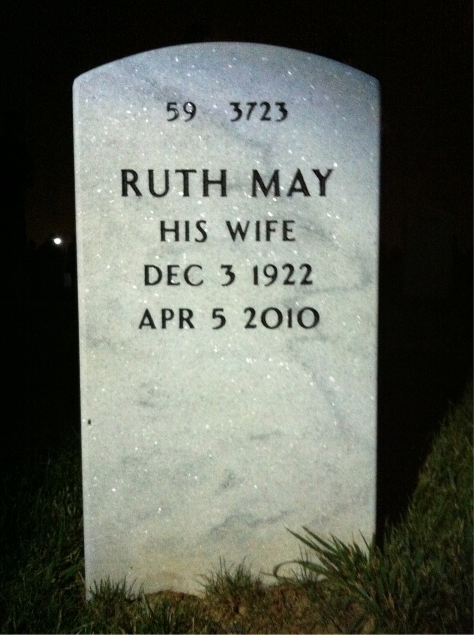 Back of headstone — Ferdinand Teubner