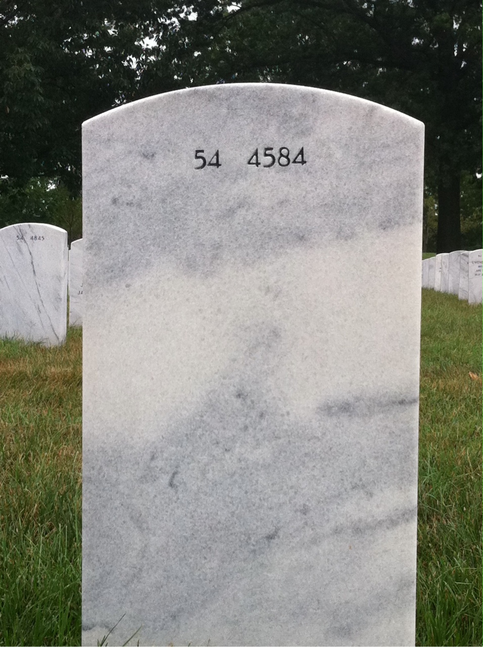 Back of headstone — James Amos Price