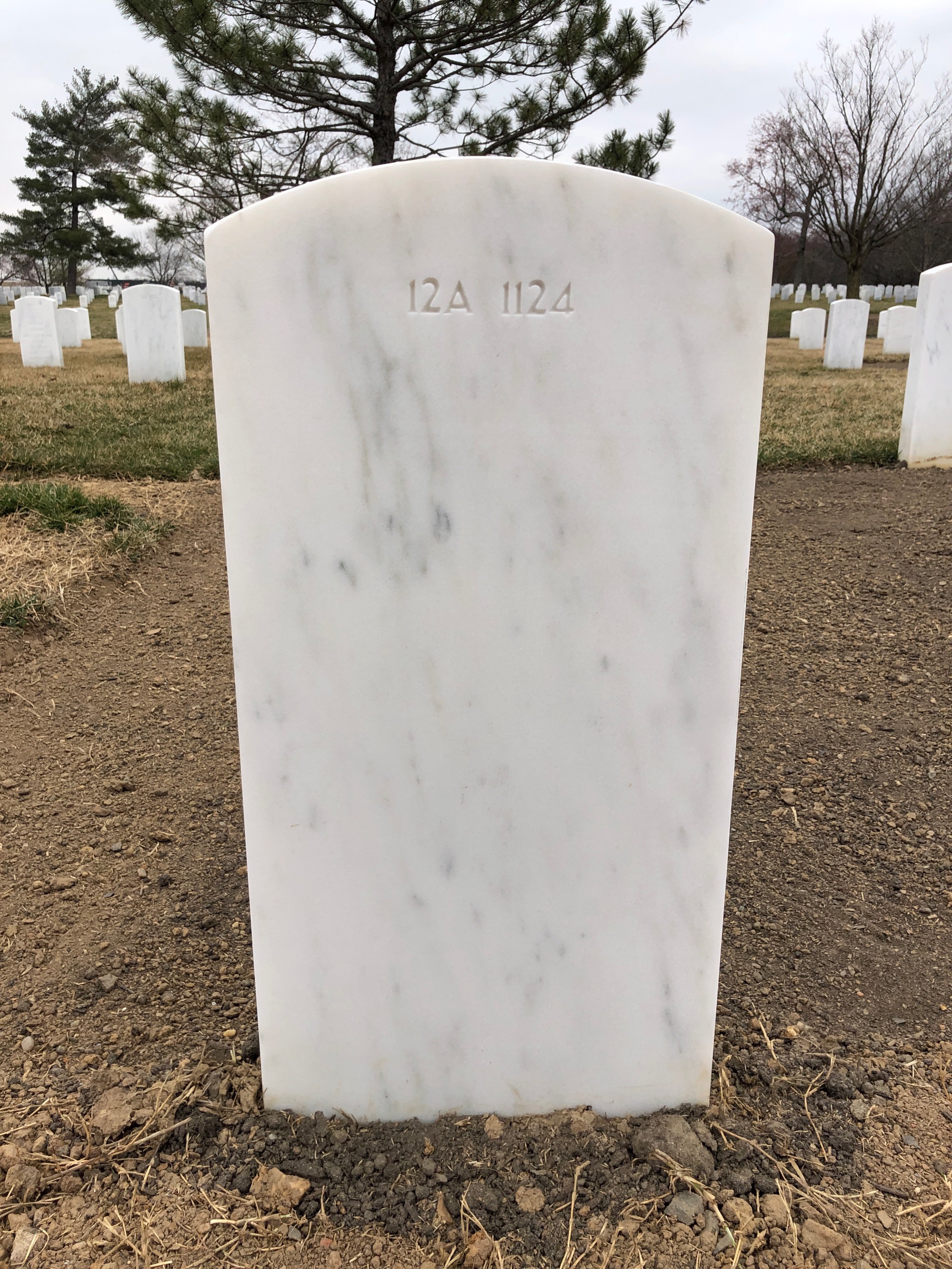 Back of headstone — Woodrow W Watkins