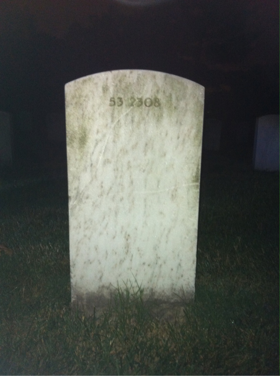 Back of headstone — Geraldine Mills