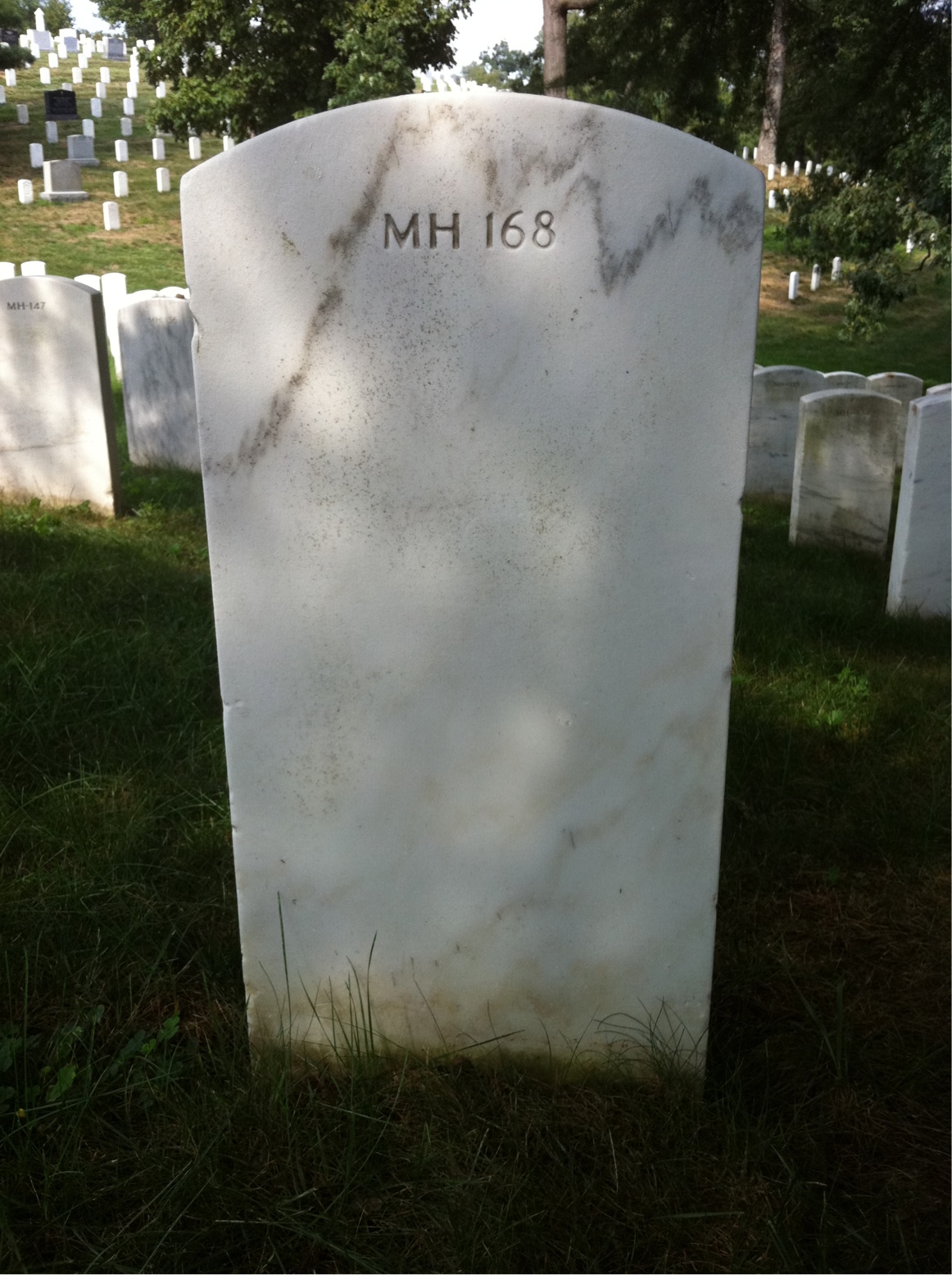 Back of headstone — John Armstrong