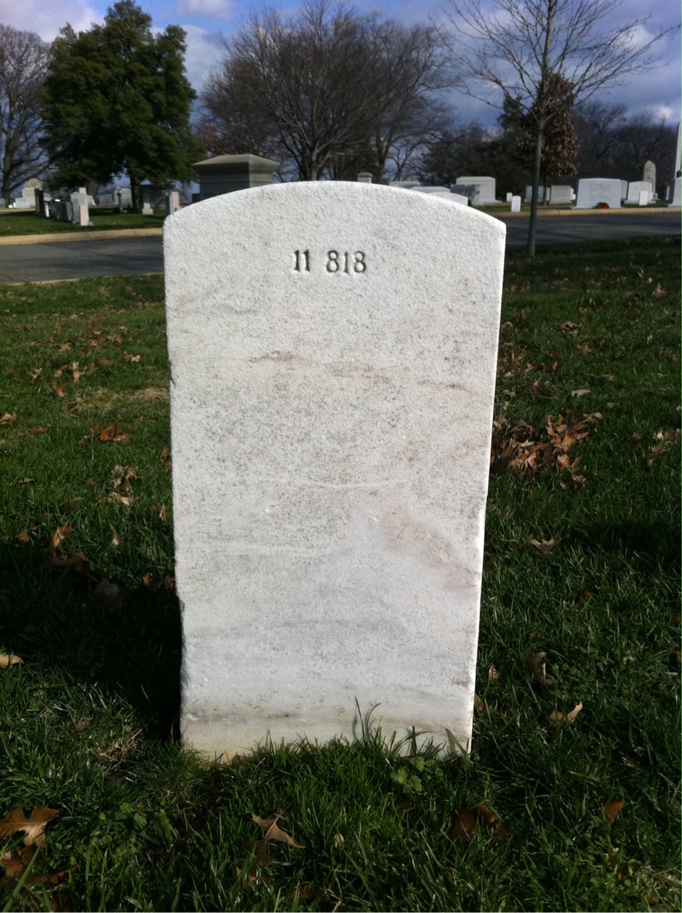Back of headstone — Robert Murphy