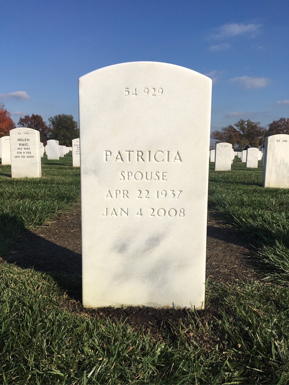 Back of headstone — Allen Ferreira