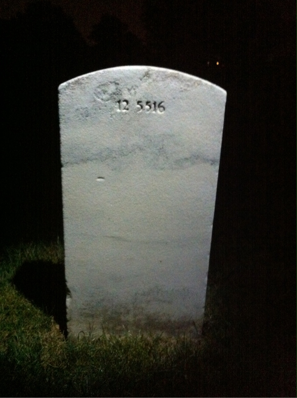 Back of headstone — Taff Adkinson