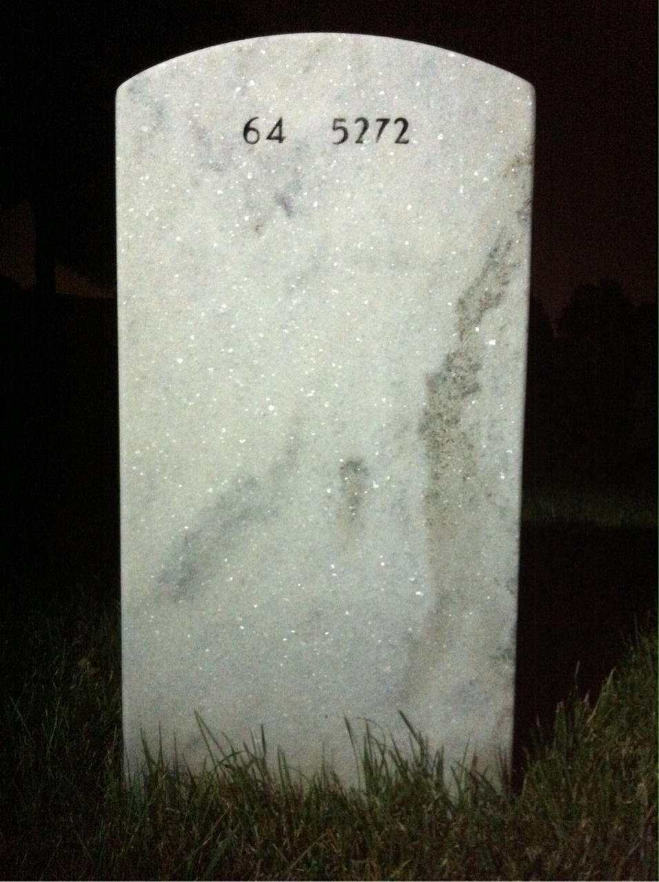 Back of headstone — Richard Lowman
