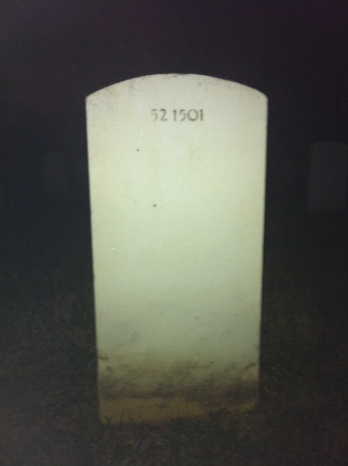 Back of headstone — Clarence Allen
