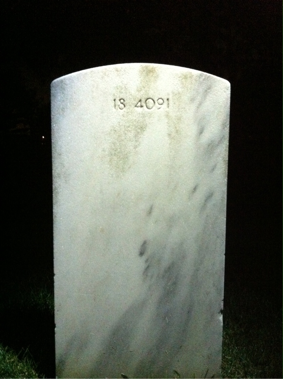 Back of headstone — Clifford Anderson