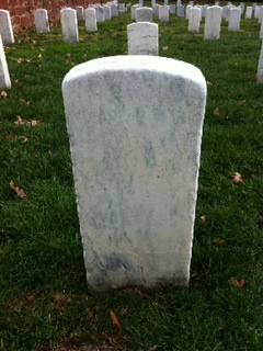 Back of headstone — John Collins