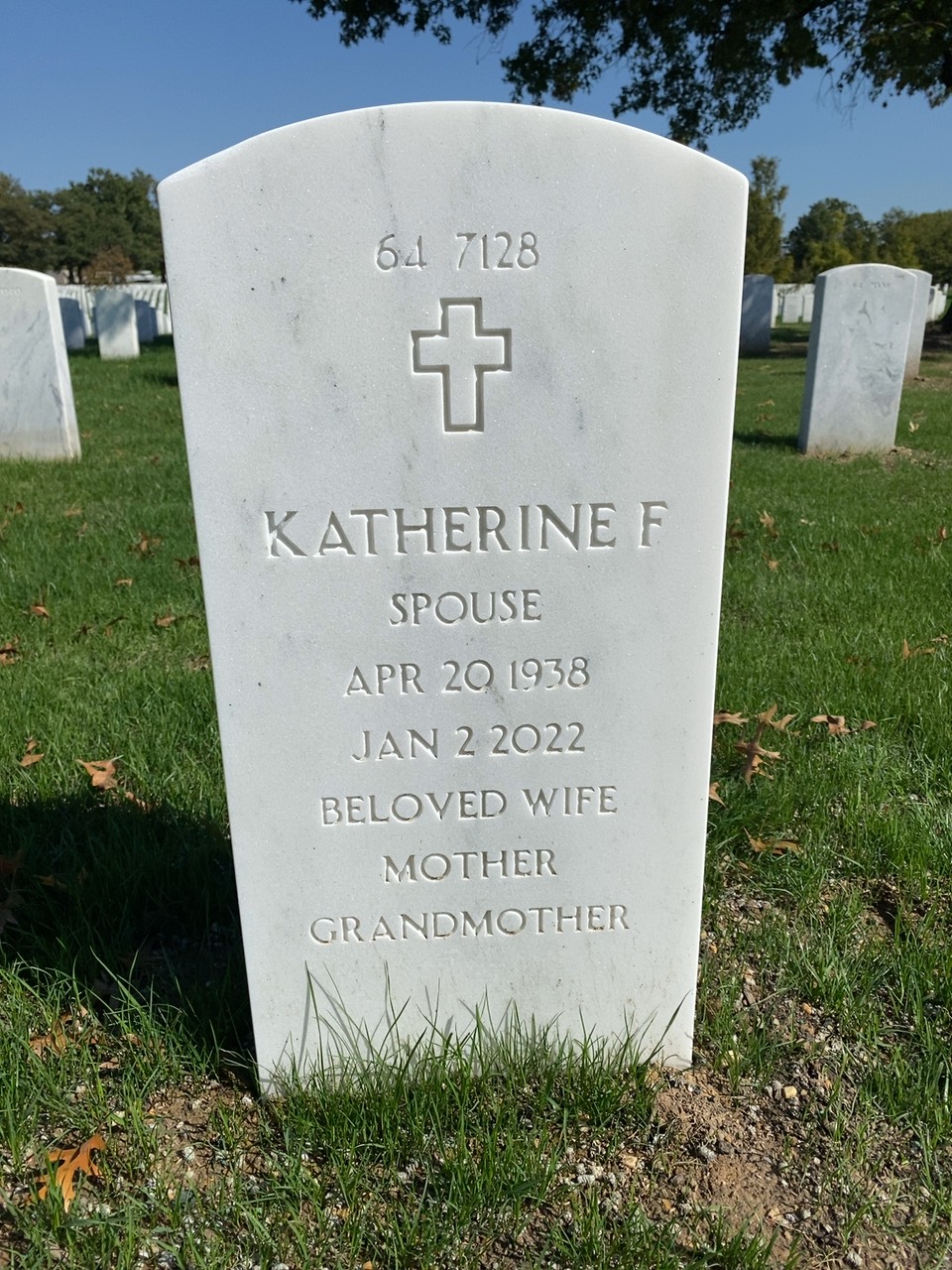 Back of headstone — James Moriarty