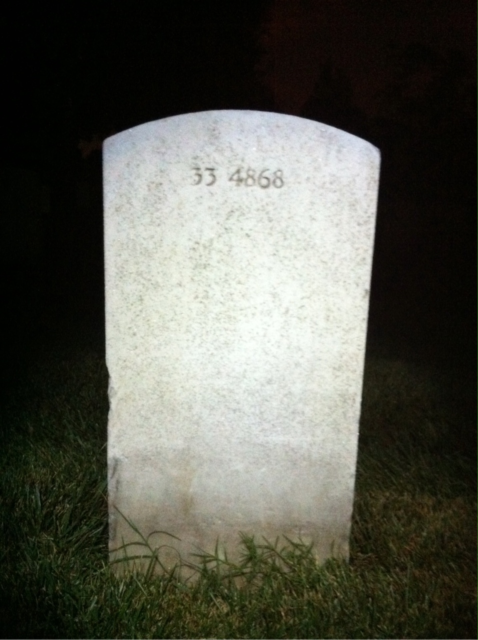 Back of headstone — Walter Atwill