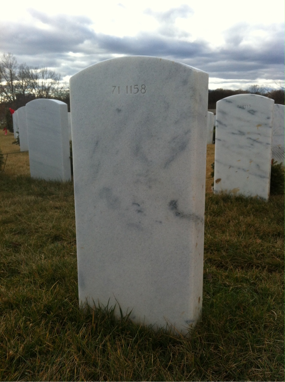 Back of headstone — Ronnie Criman