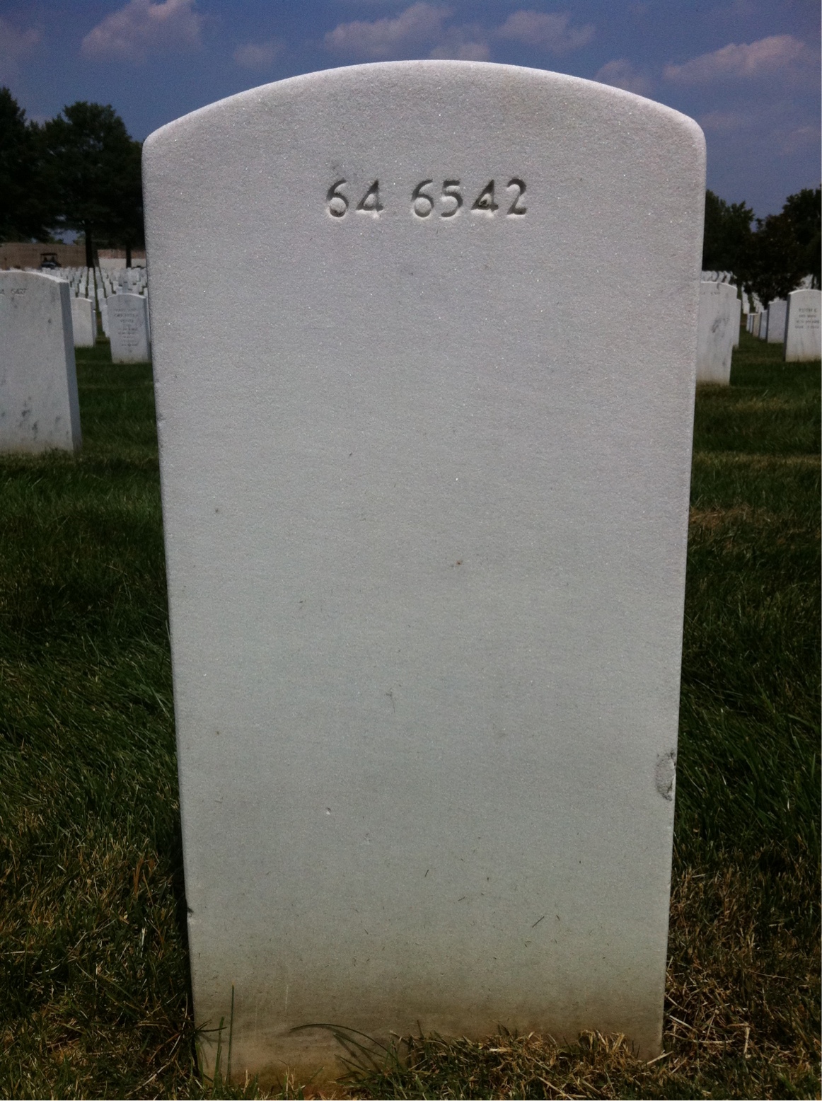Back of headstone — Jaime M Benavides