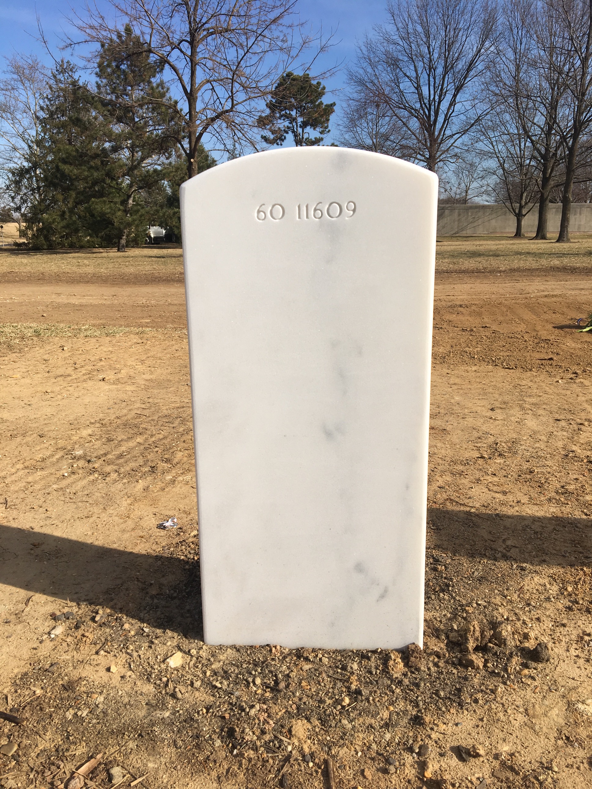 Back of headstone — Terrence Murray